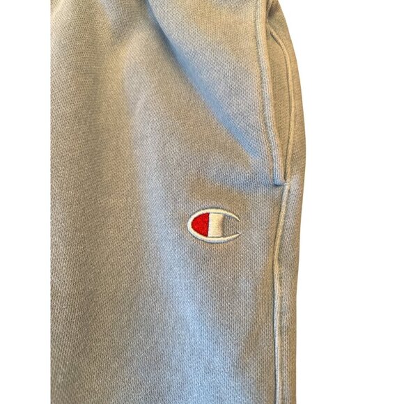 Champion Womens Small Reverse Weave Heavy Jogger Sweatpants Light Blue Cotton - Picture 5 of 6